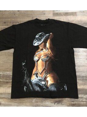 Beyonce Official Renaissance World Tour Concert Cowboy Carter T Shirt Large New
